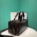 Prada Small Nappa Leather Duffle Bag 2VC046 Dark Coffee